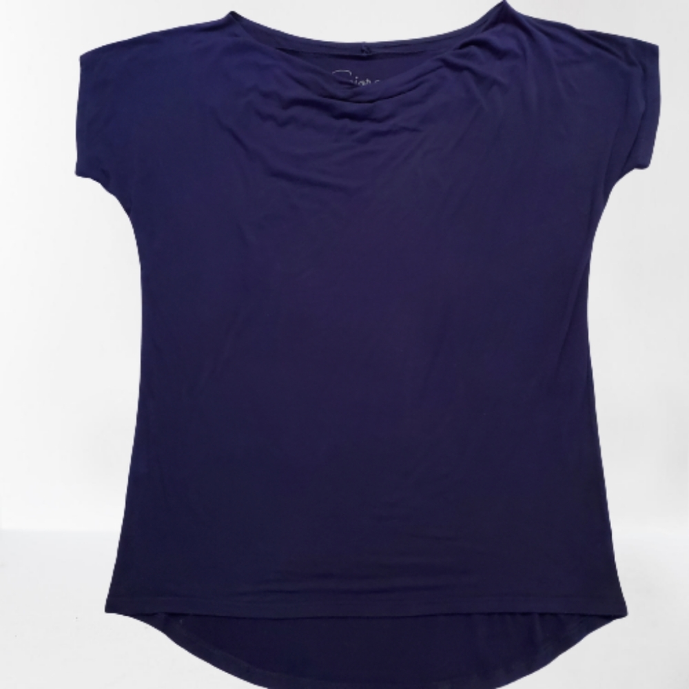 Sejora Droop Neck Top Navy Blue XXL